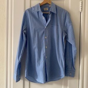 Dockers blue plaid button up